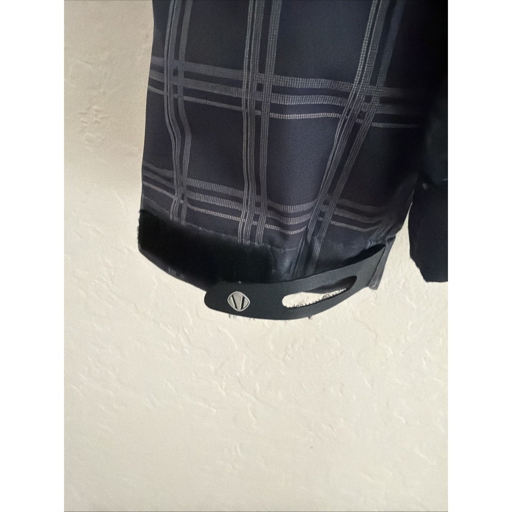 Sunice XL Black Plaid Typhoon Raincoat Jacket Windbreaker Golf Waterproof Shell - Picture 4 of 10